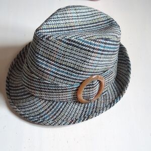 San Diego Hat Company Plaid Fedora with Buckle OS